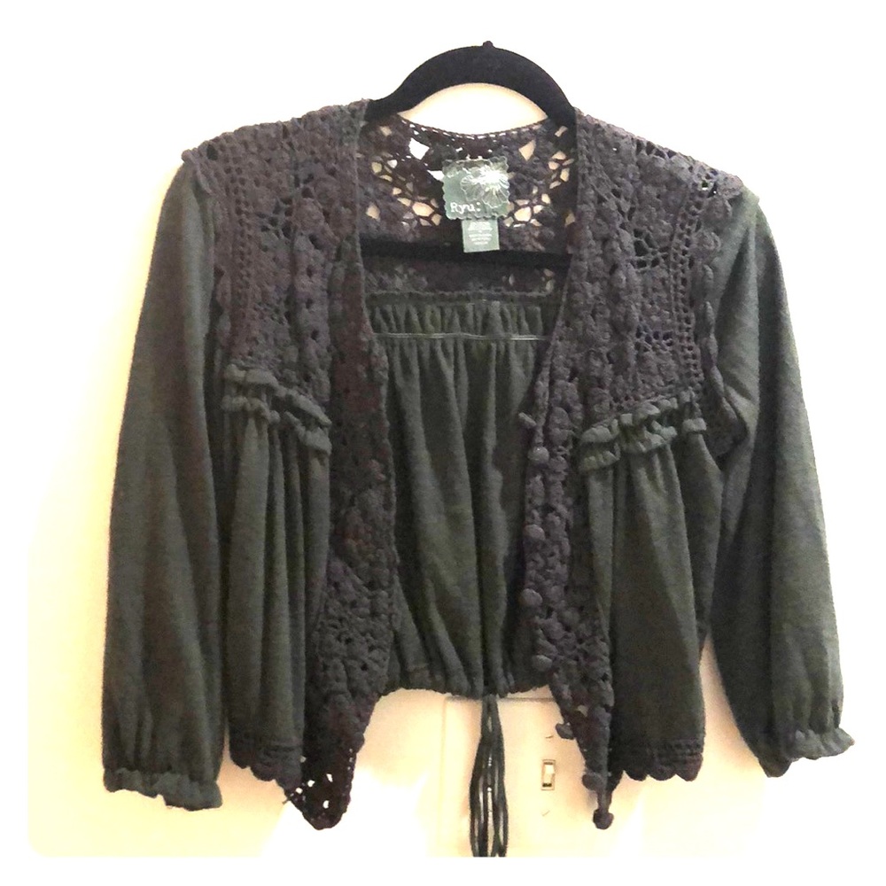 Donating soon! Anthropologie Cropped cardigan
